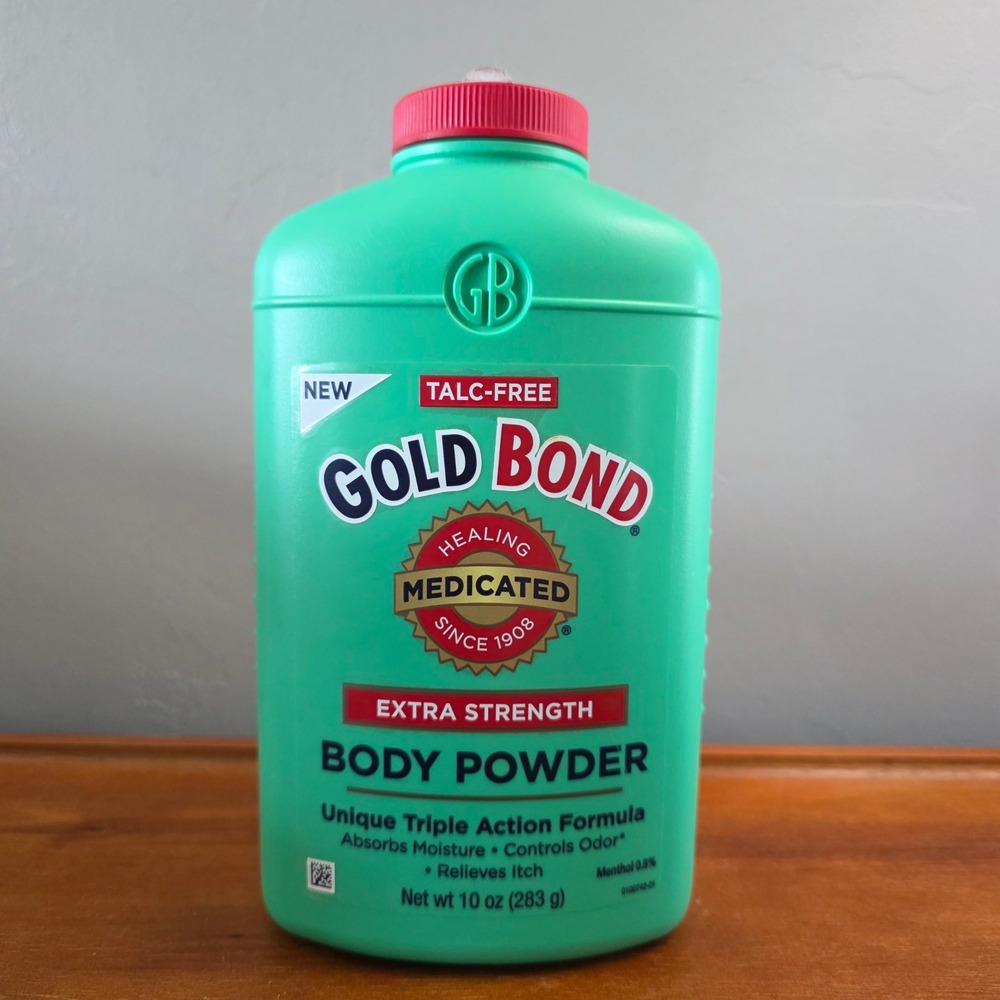 Gold Bond Medicated Extra Strength Body Powder Talc-Free 10 oz Cooling Menthol
